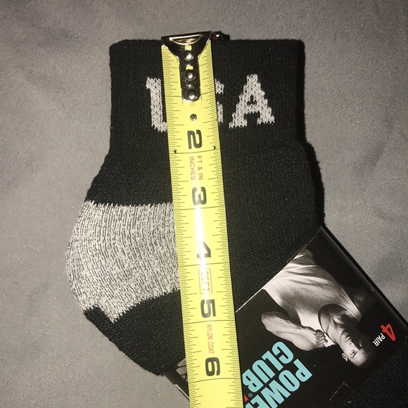 4-pair Power Club Sport Socks, Black/Gray, Men’s size 9-11, New! - Picture 10 of 10